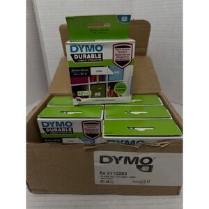 Dymo Durable Labels 2112283 White 1x2-1/8 6pk 960ct Thermal LW Bulk 1976411